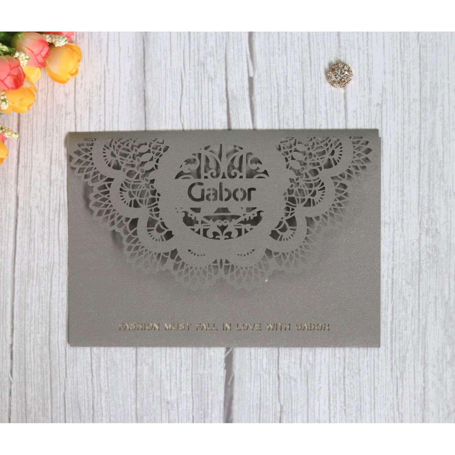 Logo Personalized Custom Laser Cut Invitation Card